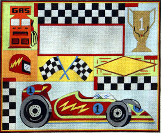 Race Car Birth Announcement (Handpainted by Alice Peterson Company) 18*3478