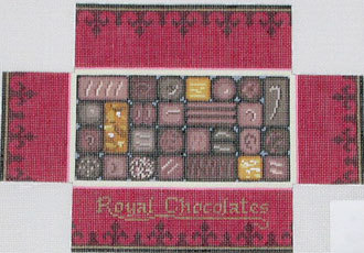 Box of Chocolates Brick Cover (Hand painted canvas by Susan Roberts designs) *0395