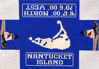 Nantucket Brick Cover (Handpainted by Silver Needle Designs) 18*500