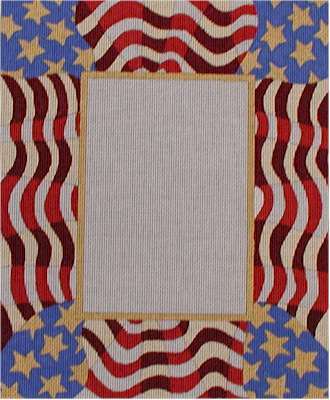 Waving Flag Picture Frame A42-F251A