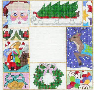 Christmas Patchwork Picture Frame A42-F-271