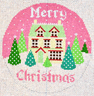 Merry Christmas House (Handpainted by Shelly Tribbey Designs) 18*C116