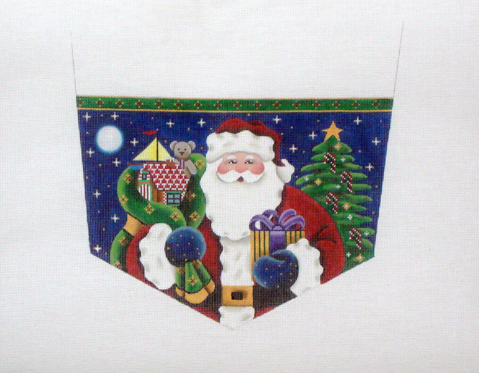 Santa Claus Stocking Cuff A93-1141B