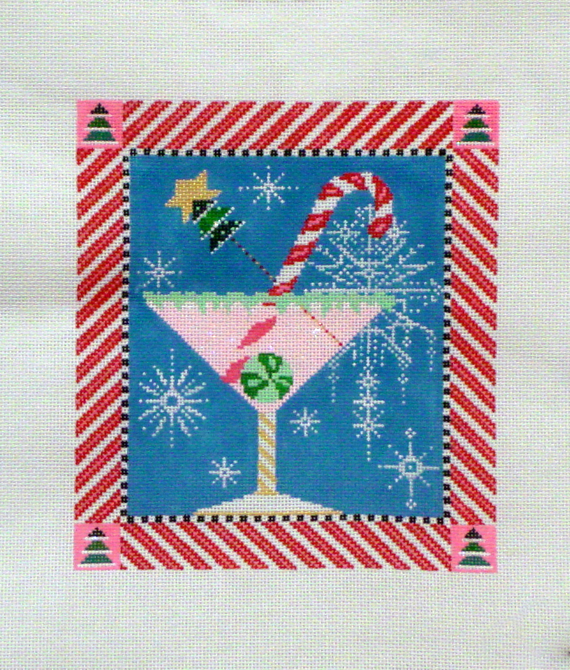 Christmas Cocktail (Handpainted by Shelly Tribbey Designs) 18*C500