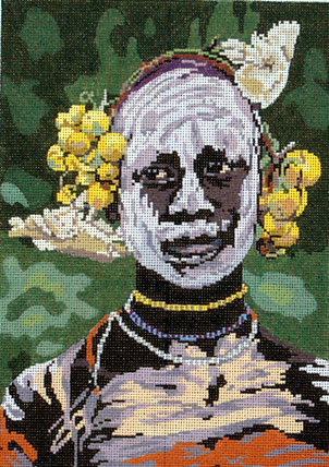 African Fashion Man (Hand Painted by Barbara Russell) African Fashion Man (Hand Painted by Barbara Russell)