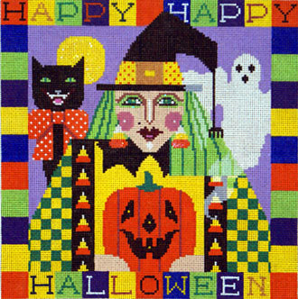 Happy Halloween Witch (Shelly Tribbey Designs) H200