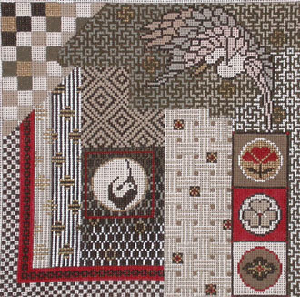 A Japanese Quilt (Hand Painted by Mindy's Needlepoint Factory) 16*M28
