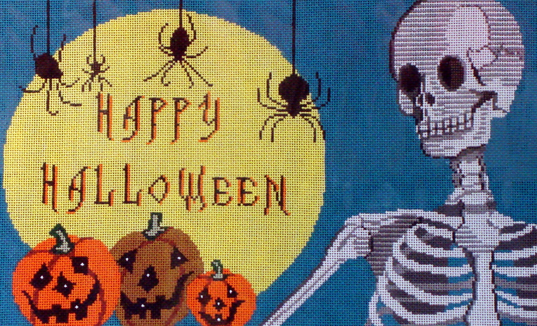 Happy Halloween Skeleton (Shelly Tribbey Designs) H72