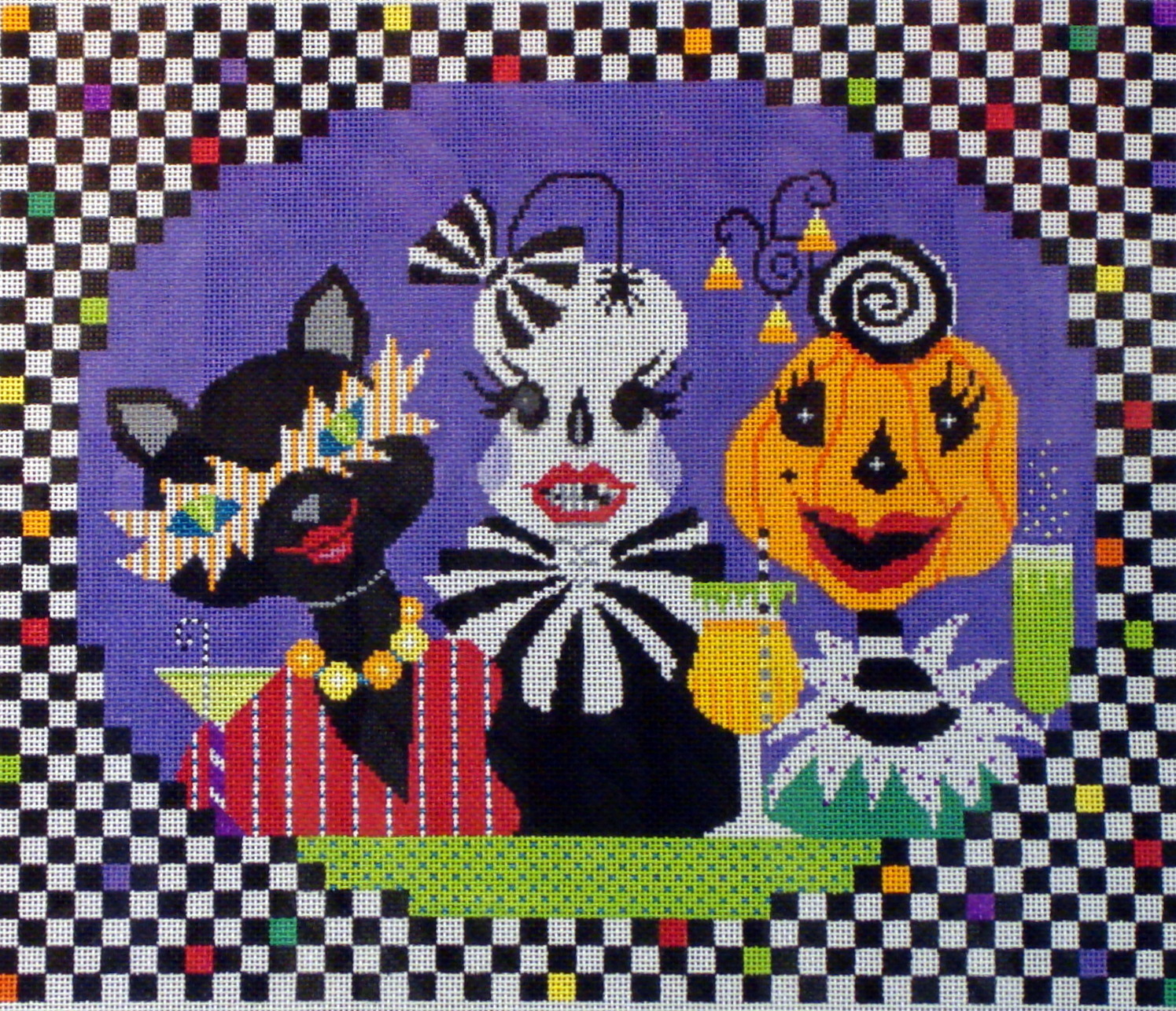 Ghoulish Girls Night Out (Handpainted by Shelly Tribbey Designs) 18*H76