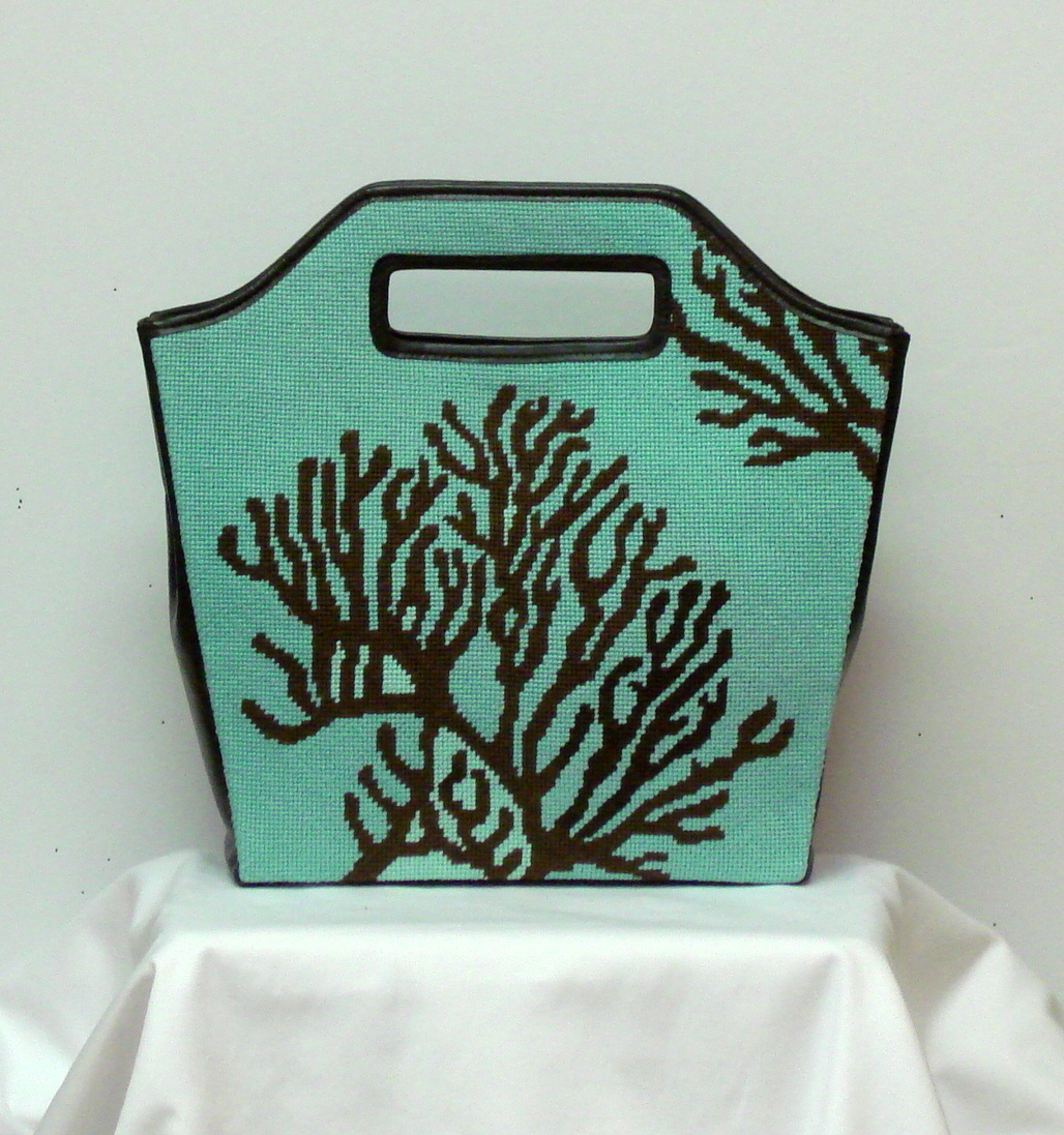 Beach Bucket Bag (handpainted by Hingham Square Designs)