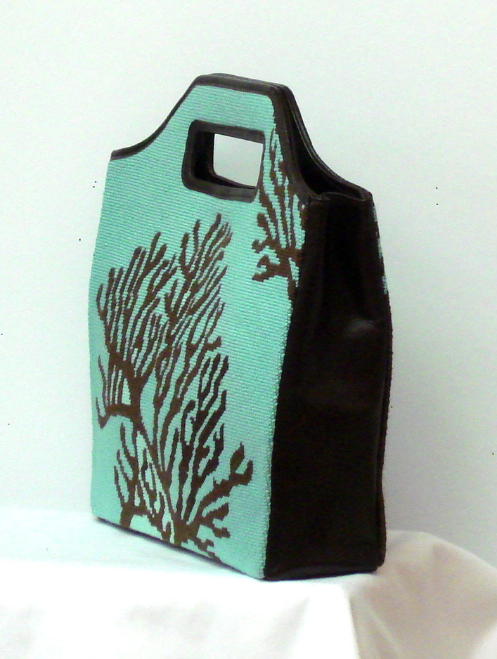 Beach Bucket Bag (handpainted by Hingham Square Designs)