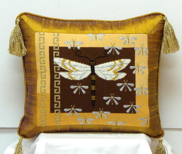 Big Dragonfly and Baby Dragonflies (Handpainted by JP Needlepoint)