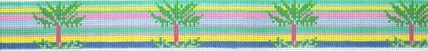 Striped Palms Belt (Handpainted by Voila!) 18*BSK401