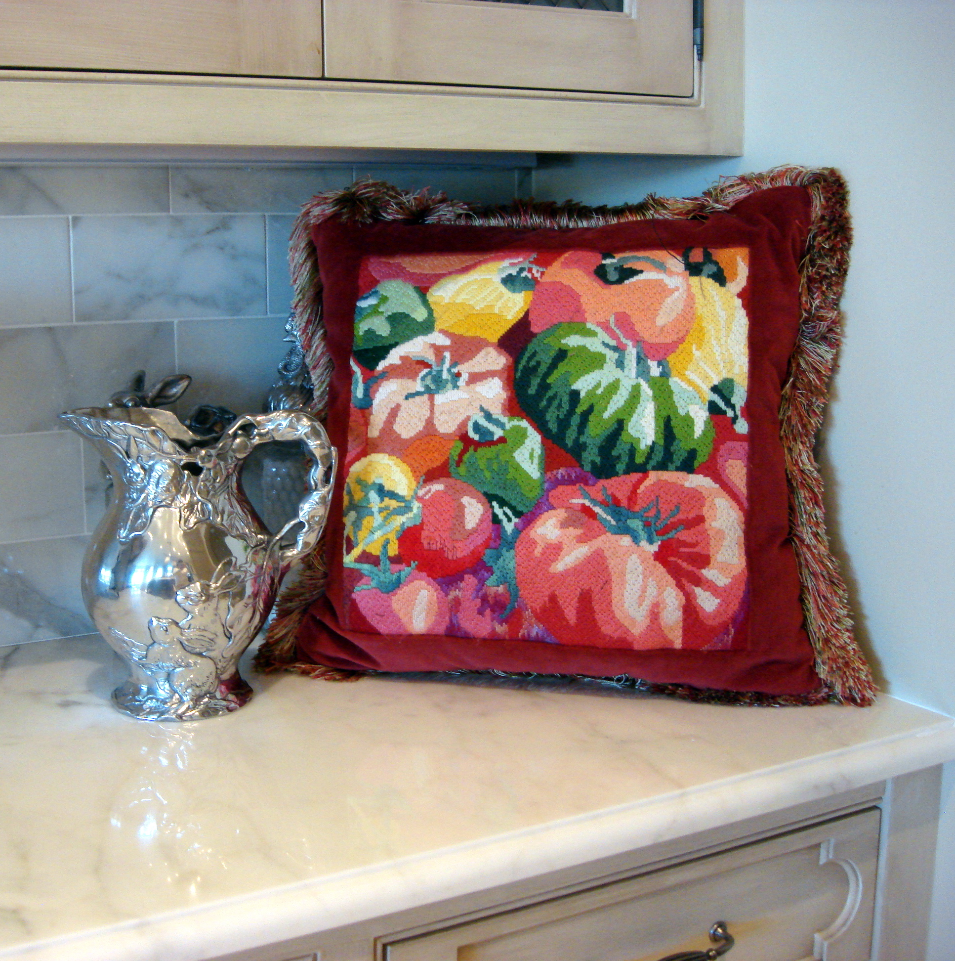 Framers Market, Tomatoes (handpainted by Jean Smith)