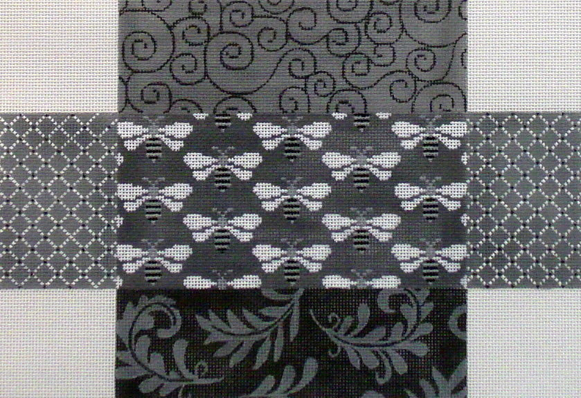 Grey Patch with Bees Brick Cover (JP Designs) *BC-036