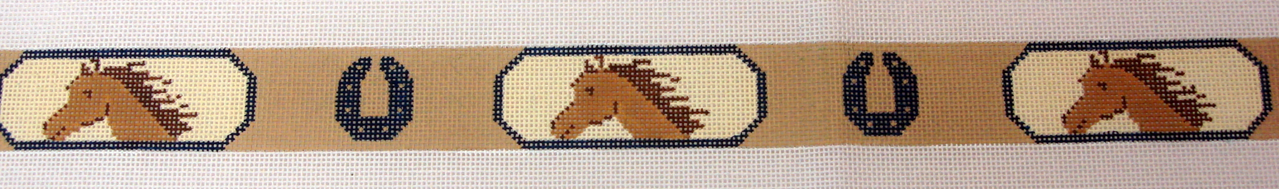 Horse Heads and Horse Shoes Alternating Belt