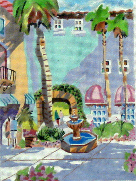 Via Parigi (Handpointed by Purple Palm Designs) 18*013
