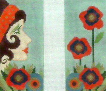 Lucia Eye Glass Case (handpainted by Needle Diva) 19*306-A