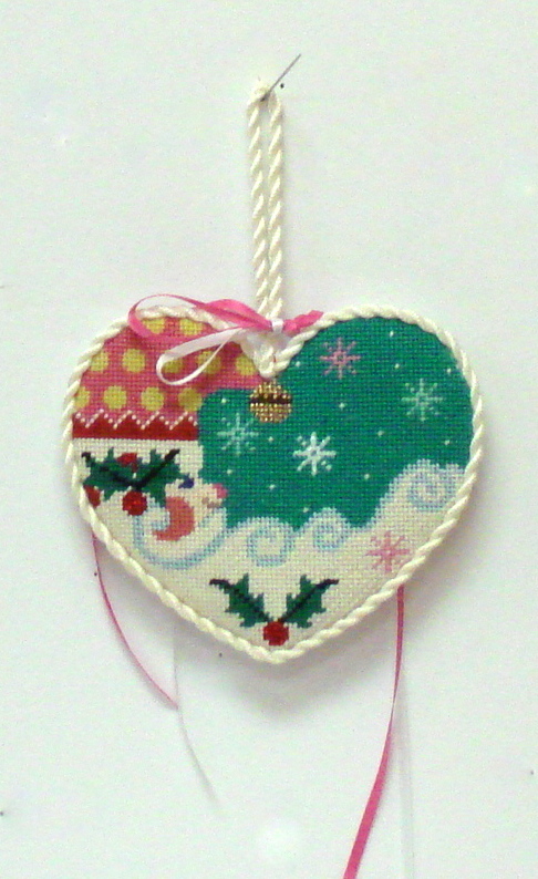 Heart Shaped Santa (Handpainted by Shelly Tribbey Designs)