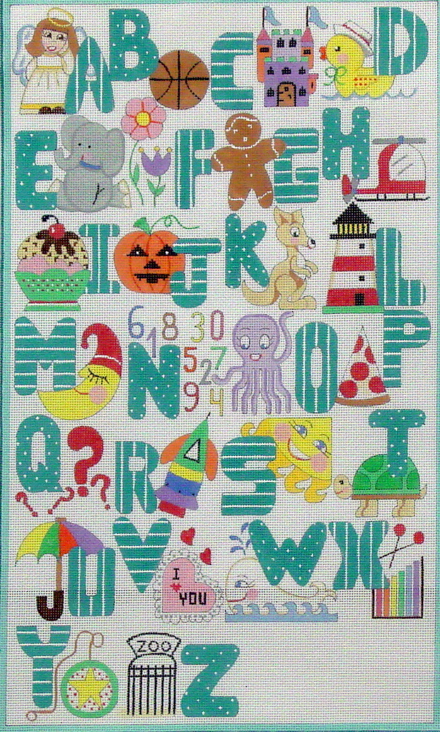 Turquoise Alphabet (Alice Peterson) *3060