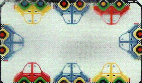Cars, Name Sampler (Handpainted by Needledeeva) 18*902-18