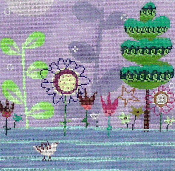 Winter Floral (Handpainted by Birds of a Feather) 18*AS703
