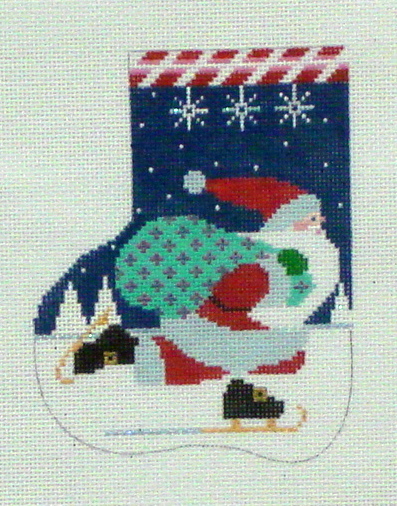 Skating Santa (Shelly Tribbey Designs) *C697