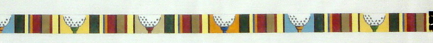 Golfers Bright Belt (Handpainted by All About Stitching) 18*167