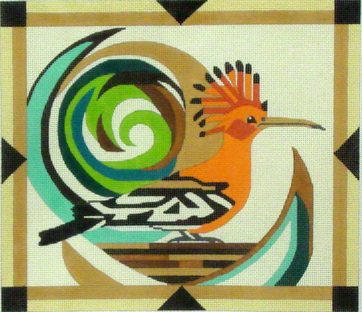African Hoopoe Bird (Hand Painted by Melissa Prince Designs) 18*B331