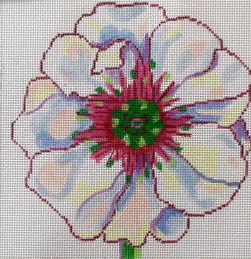 White Poppy (handpainted by Jean Smith) 18*139B-26