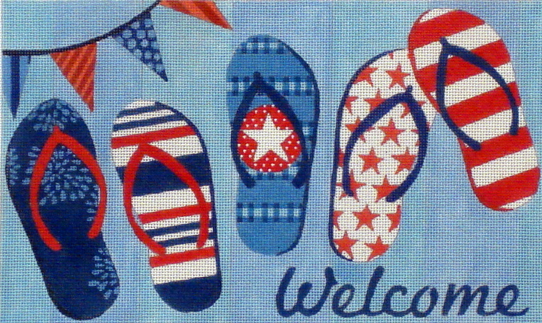 Flip Flops Welcome Sign (Handpainted by Maggie Co.) Flip Flops Welcome Sign (Handpainted by Maggie Co.)