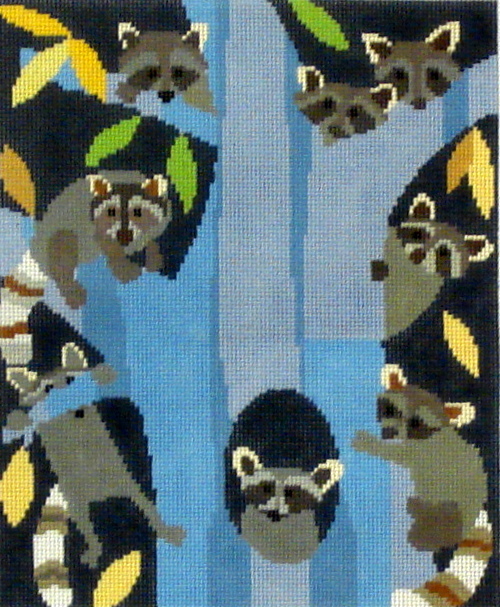 Racoon Gaze (Handpainted by Birds of a Feather) 18*AS-749