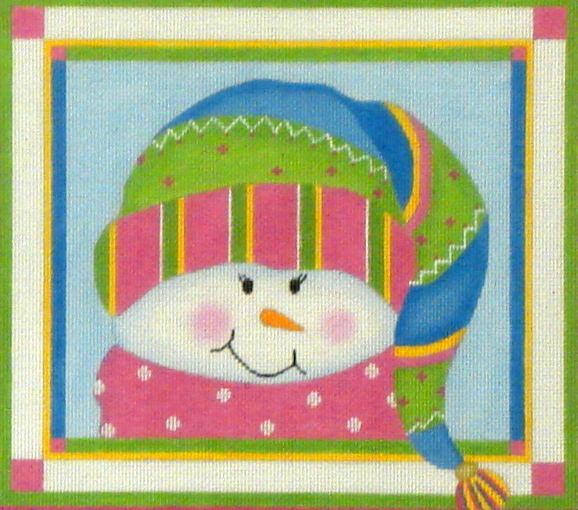 Sparkles Snow Girl w/Stitch Guide (Handpainted by Pepperberry Designs Sparkles Snow Girl w/Stitch Guide (Handpainted by Pepperberry Designs