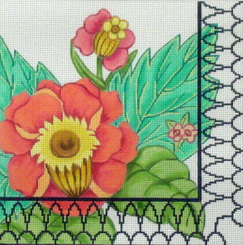 Imari Pillow 2 (Handpainted by Trubey Designs) 18*1M002