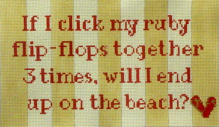 Ruby Flip Flops (Needle Crossing) *NM002