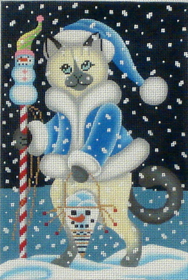 Snow Cat (Handpainted by Brenda Stofft Designs) Snow Cat (Handpainted by Brenda Stofft Designs)