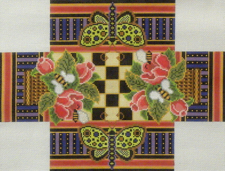 Christmas Roses Brick Cover (Handpainted by Canvasworks) 18*BC35