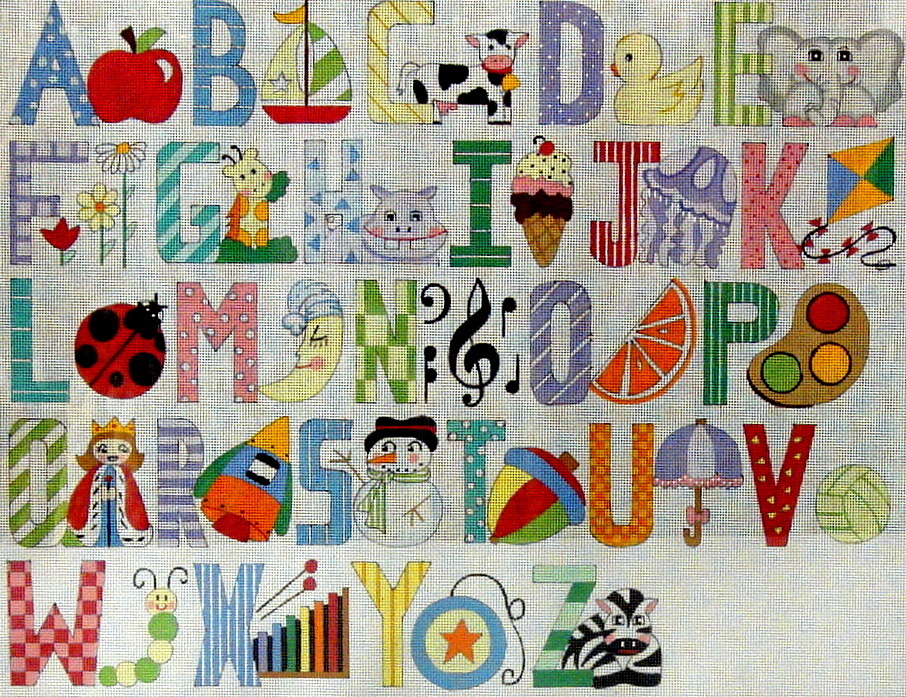 Upper Case Alphabet (Handpainted by Alice Peterson Company) 18*3057