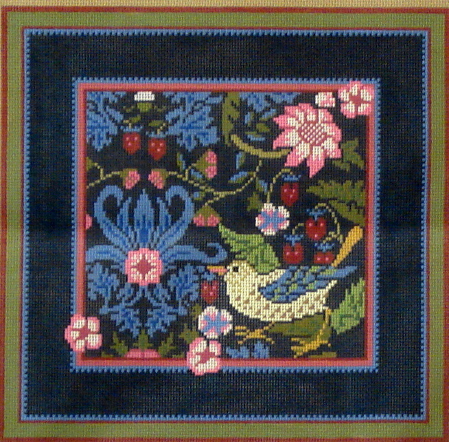 Strawberry Thief Pillow (Whimsy and Grace) WG510