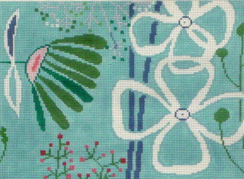 Flower, Blue Background (Birds of a Feather) *DI613