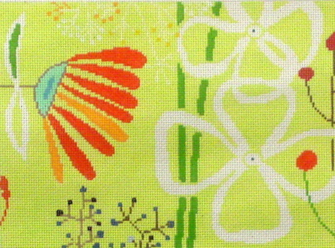 Flower, Yellow Background (Birds of a Feather) *DI614