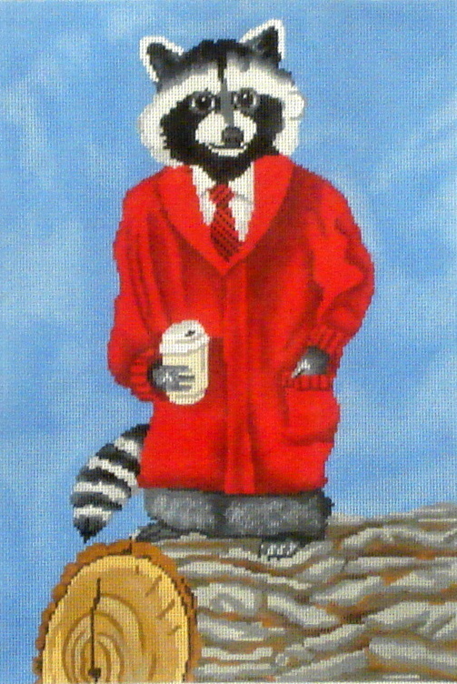 Dapper Racoon with Coffee (Scott Church152) *SC-PL79