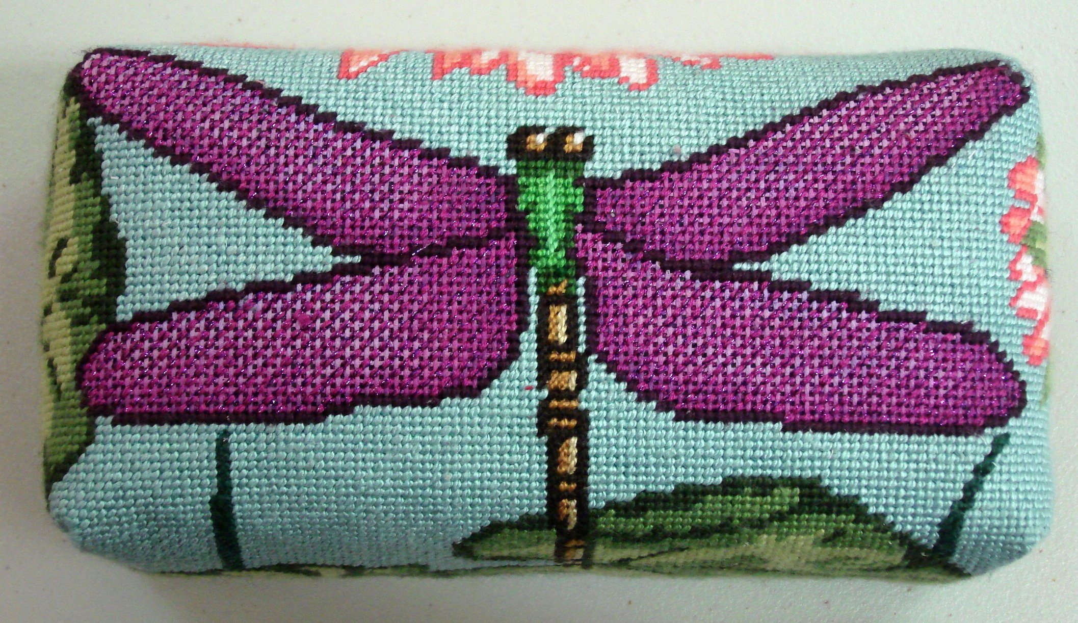 Dragonfly brick cover (handpainted by Gayla Elliot)
