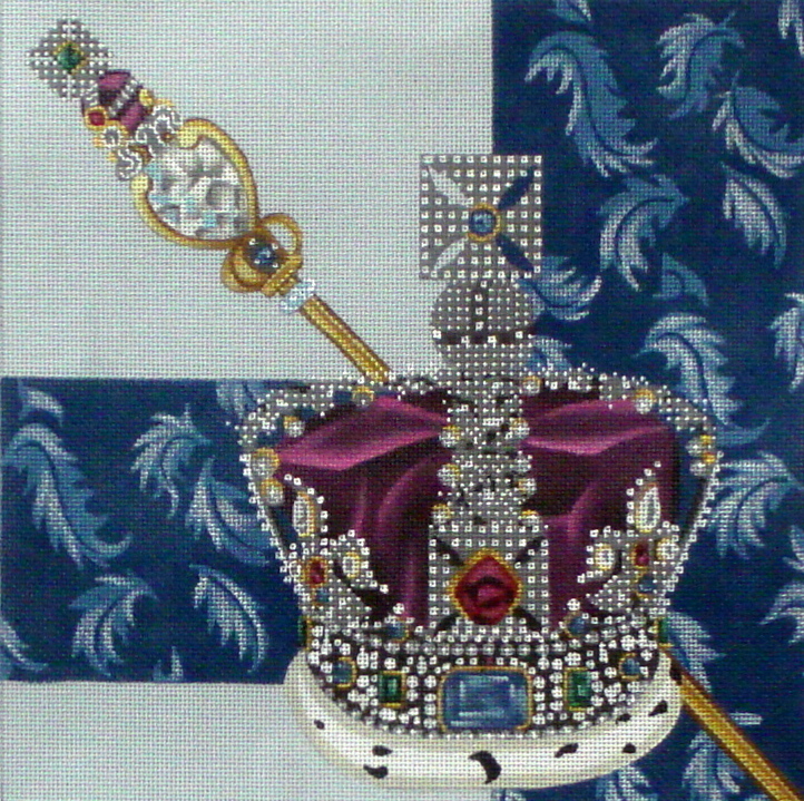 "Queen" Stitch Guide included (Handpainted by Leigh Designs) 18*7213