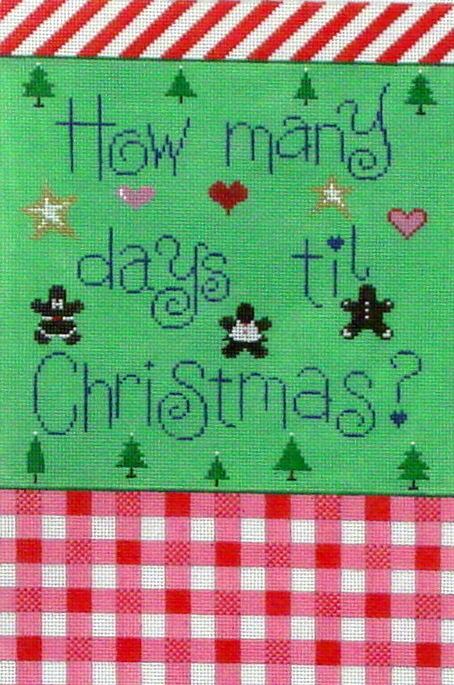 How Many Days til Christmas, includes base and blocks (handpainted by Patti Mann) How Many Days til Christmas, includes base and blocks (handpainted by Patti Mann)