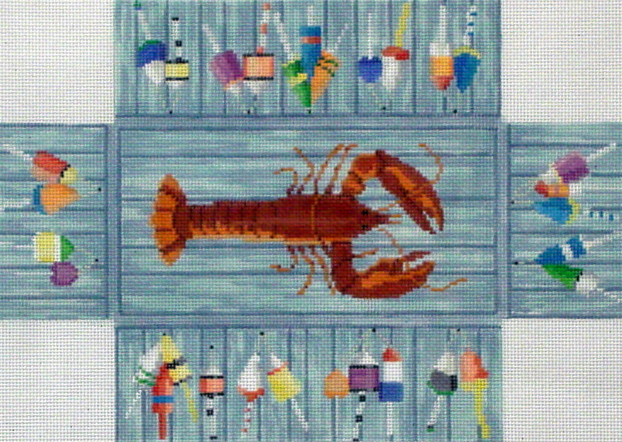 Lobster & Buoys Brick Cover (Susan Roberts) *6323