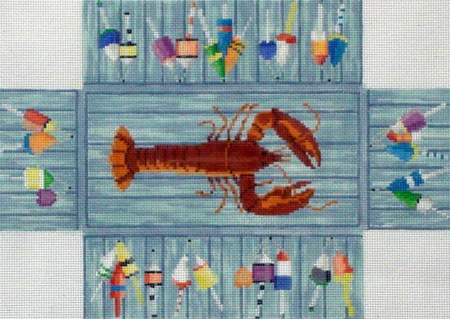 Lobster & Buoys Brick Cover (handpainted by Susan Roberts) Lobster & Buoys Brick Cover (handpainted by Susan Roberts)