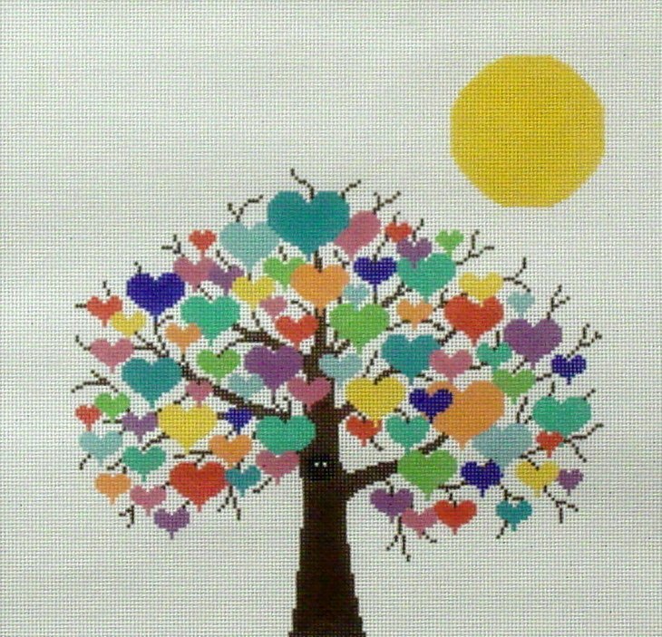 Tree of Love (Handpainted from JP Needlepoint) Tree of Love (Handpainted from JP Needlepoint)