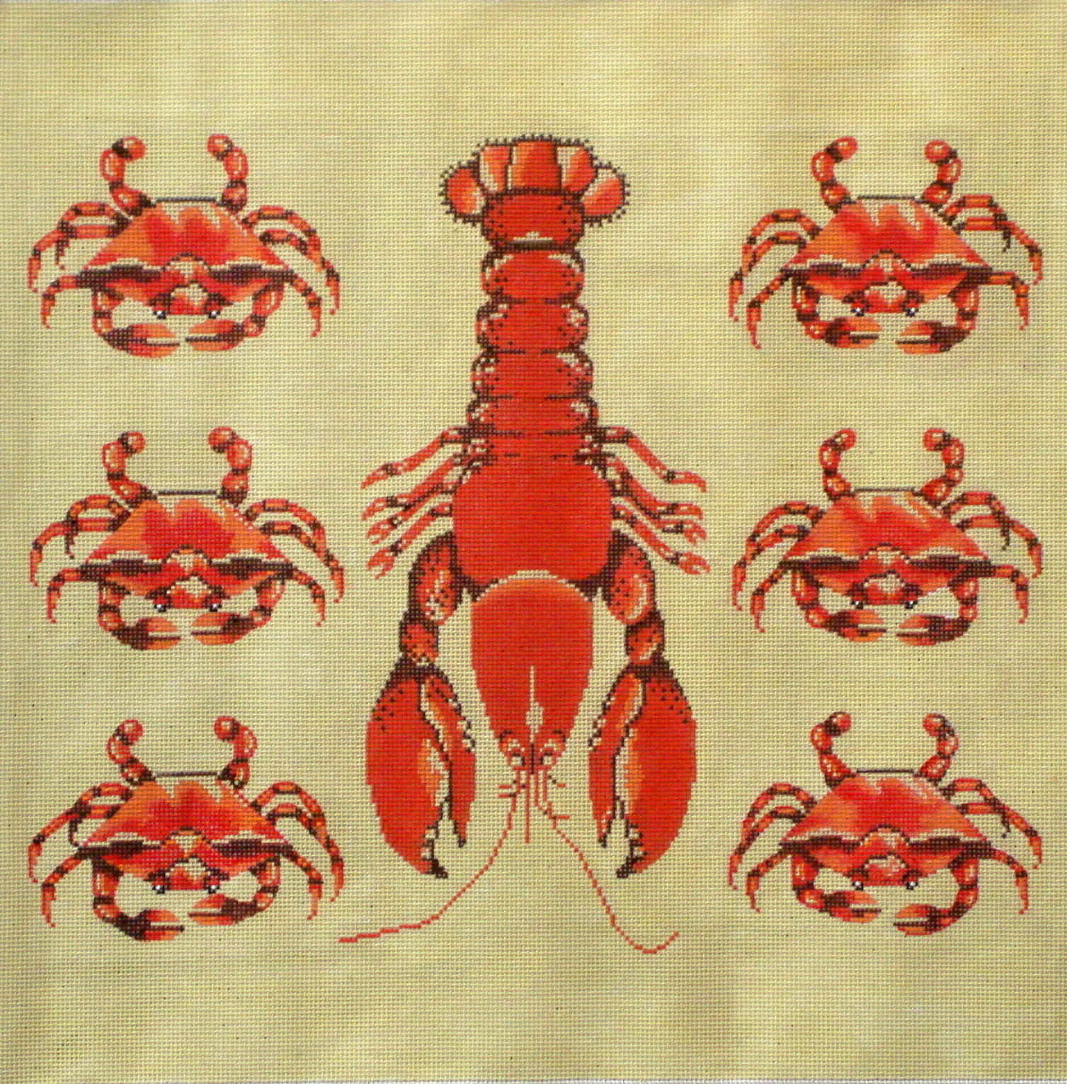 Lobster and Crabs (Exclusive to Needlepoint Alley) *0004