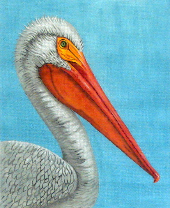 White Pelican (handpainted from Dream House Ventures) 18*CL-3645
